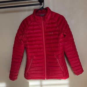 Women's Rab Microlight Red Down Jacket - M